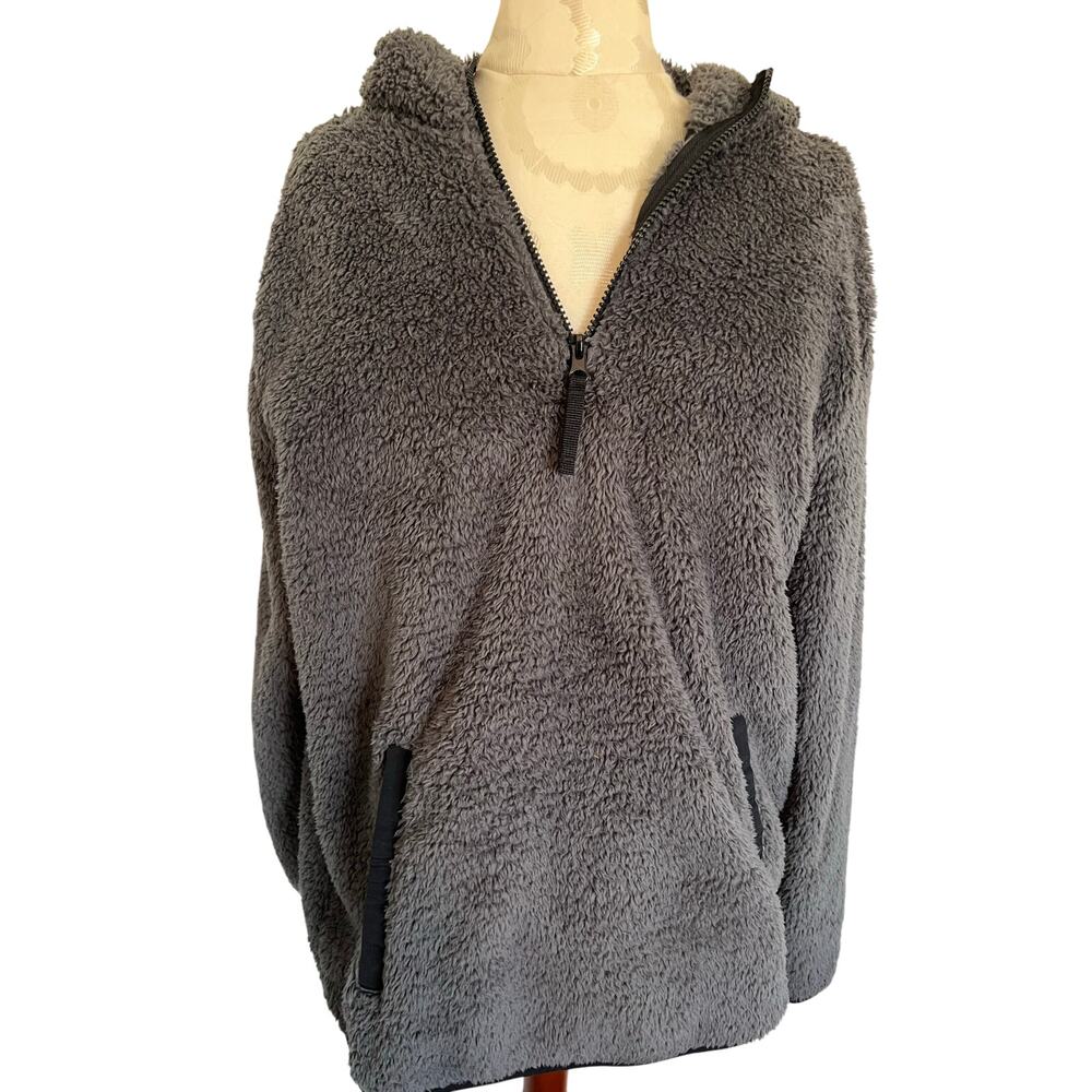 Mountain and Isles Hooded Quarter Zip Pullover Jacket Medium